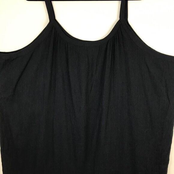 Ulla Popken Cotton A Line Fit Sundress Black 32/34 - Picture 3 of 6